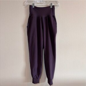 Old Navy PowerSoft High Rise Jogger Pants XS Purple Go-Dry Athletic Activewear